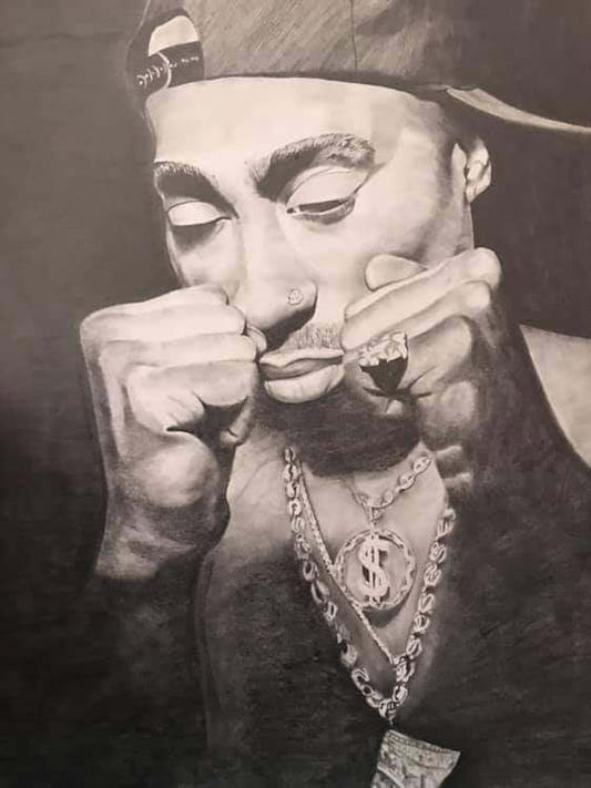Tupac Hand-Drawn Artwork